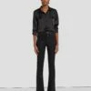 7 For All Mankind Tailorless Ultra High Rise Skinny Boot In Coated Black -7 For All Mankind Sales 7U633752 CBA 1