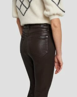 7 For All Mankind Tailorless UHR Skinny Boot In Coated Chocolate 12 7 For All Mankind Tailorless UHR Skinny Boot In Coated Chocolate -7 For All Mankind Sales 7U633752 CHO 5