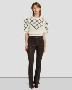 7 For All Mankind Tailorless UHR Skinny Boot In Coated Chocolate 13 7 For All Mankind Tailorless UHR Skinny Boot In Coated Chocolate -7 For All Mankind Sales 7U633752 CHO 6