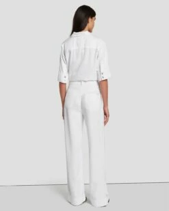 7 For All Mankind Tailorless Denim Lustre Modern Dojo In Brilliant White -7 For All Mankind Sales 7U638786 BW0 4