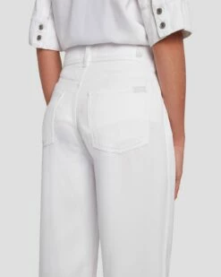 7 For All Mankind Tailorless Denim Lustre Modern Dojo In Brilliant White -7 For All Mankind Sales 7U638786 BW0 5