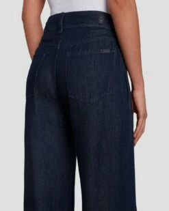 7 For All Mankind Tailorless Denim Lustre Dojo Trouser In Dark Rinse -7 For All Mankind Sales 7U638C86 DR3 5