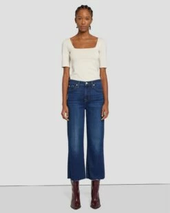 7 For All Mankind Cropped Alexa In Dian -7 For All Mankind Sales 7U641005 IA1 6