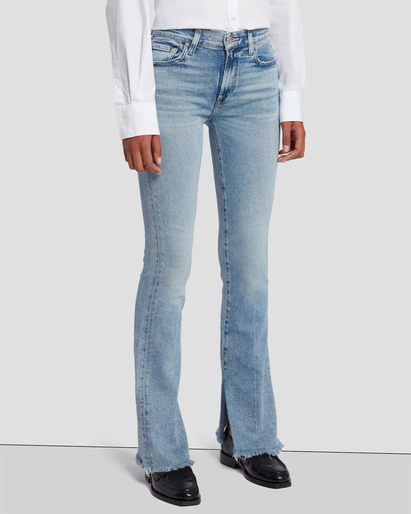 7 For All Mankind Tailorless Luxe Vintage Bootcut In Must 4 7 For All Mankind Tailorless Luxe Vintage Bootcut In Must - Image 2