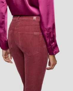 7 For All Mankind Tailorless Corduroy UHR Skinny Boot In Burgundy -7 For All Mankind Sales 7U648V64 BUR 5
