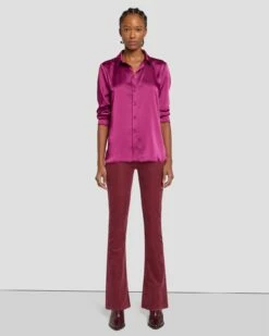 7 For All Mankind Tailorless Corduroy UHR Skinny Boot In Burgundy -7 For All Mankind Sales 7U648V64 BUR 6