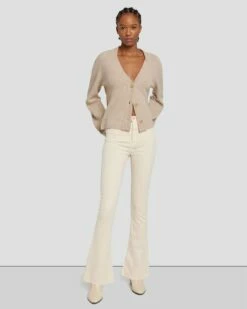 7 For All Mankind Tailorless Corduroy UHR Skinny Boot In Tapioca -7 For All Mankind Sales 7U648V64 TAP 6