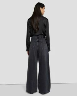 7 For All Mankind MANKIND Zoey Super Wide Leg In Licorice 9 7 For All Mankind MANKIND Zoey Super Wide Leg In Licorice -7 For All Mankind Sales 7U649C31 LIR 4