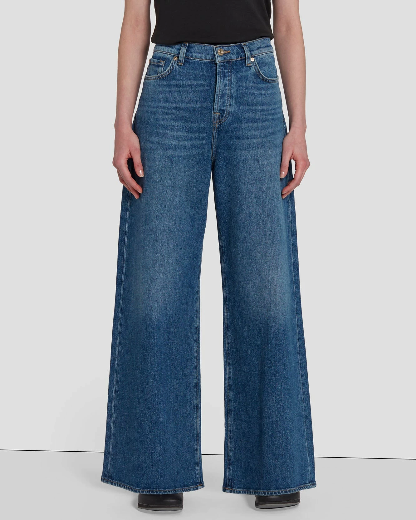 7 For All Mankind MANKIND Zoey Super Wide Leg In Explorer 6 7 For All Mankind MANKIND Zoey Super Wide Leg In Explorer - Image 4
