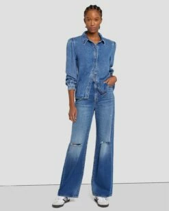 7 For All Mankind MANKIND Kate Modern Straight In Slate 13 7 For All Mankind MANKIND Kate Modern Straight In Slate -7 For All Mankind Sales 7U650555 SLA 6