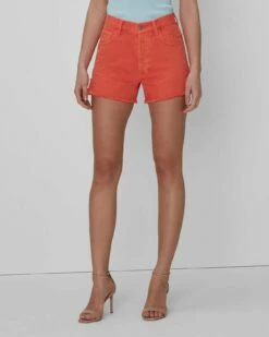 7 For All Mankind Easy Ruby Short In Tigerlily