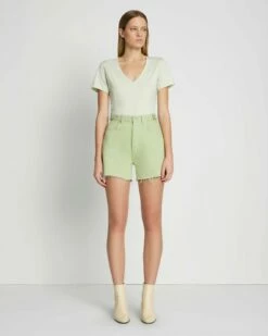 7 For All Mankind Ruby Easy Short In Sea Foam