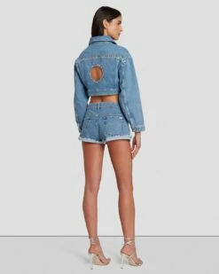 7 For All Mankind 7FAM X ADR Cropped Jacket In Babe -7 For All Mankind Sales 7U758C10 BB1 4