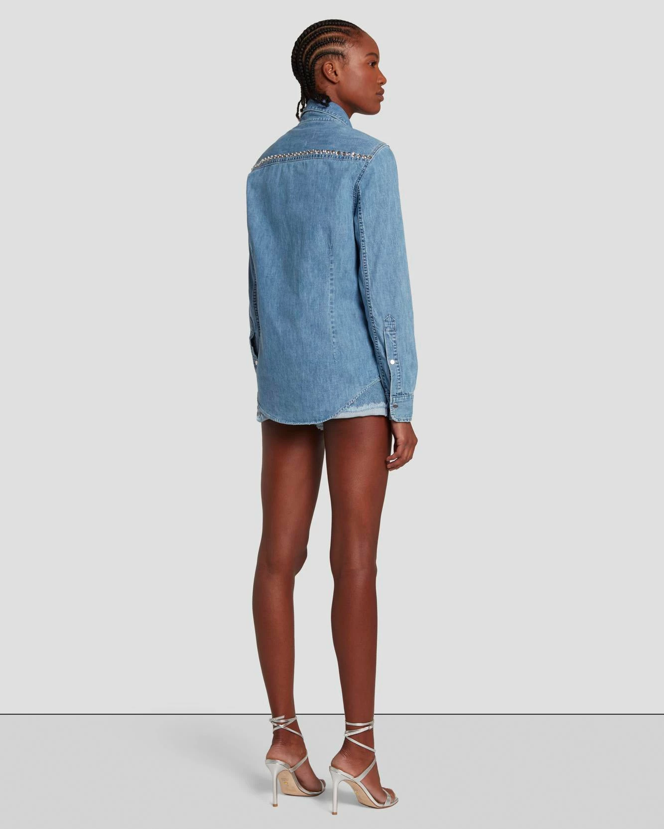 7 For All Mankind 7FAM X ADR Denim Shirt In Vibe 7 7 For All Mankind 7FAM X ADR Denim Shirt In Vibe - Image 5