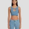 7 For All Mankind 7FAM X ADR Cropped Top In Vibe -7 For All Mankind Sales 7U760120 VBE 1
