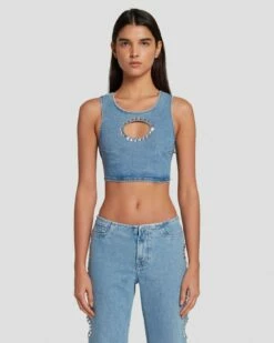 7 For All Mankind 7FAM X ADR Cropped Top In Vibe