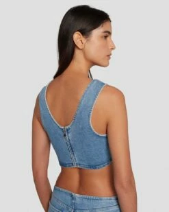 7 For All Mankind 7FAM X ADR Cropped Top In Vibe 12 7 For All Mankind 7FAM X ADR Cropped Top In Vibe -7 For All Mankind Sales 7U760120 VBE 5