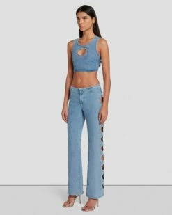 7 For All Mankind 7FAM X ADR Cropped Top In Vibe 13 7 For All Mankind 7FAM X ADR Cropped Top In Vibe -7 For All Mankind Sales 7U760120 VBE 6