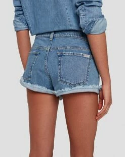 7 For All Mankind 7FAM X ADR Slouchy Shorts In Vibe Crystals -7 For All Mankind Sales 7U761C10 VBE 5