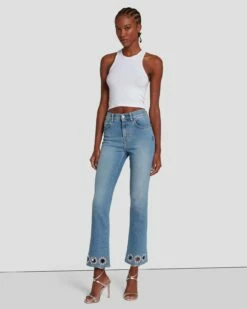 7 For All Mankind 7FAM X ADR High Waist Slim Kick In Vibe 12 7 For All Mankind 7FAM X ADR High Waist Slim Kick In Vibe -7 For All Mankind Sales 7U762120 VEB 5