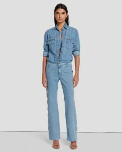 7 For All Mankind 7FAM X ADR Slouchy Bootcut In Feel -7 For All Mankind Sales 7U763C10 FEL 3