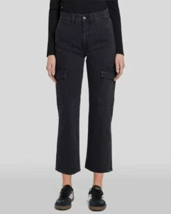 7 For All Mankind Logan Cropped Cargo Jean In Collide -7 For All Mankind Sales 7U765C31 IDE 3