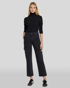 7 For All Mankind Logan Cropped Cargo Jean In Collide -7 For All Mankind Sales 7U765C31 IDE 6