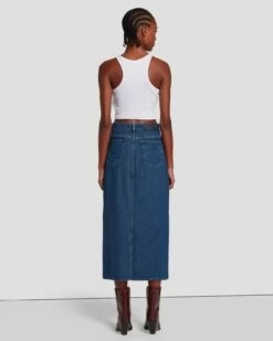 7 For All Mankind Denim Midi Skirt In Bluenote 11 7 For All Mankind Denim Midi Skirt In Bluenote -7 For All Mankind Sales 7U835C86 BN3 4