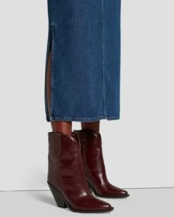 7 For All Mankind Denim Midi Skirt In Bluenote 13 7 For All Mankind Denim Midi Skirt In Bluenote -7 For All Mankind Sales 7U835C86 BN3 6