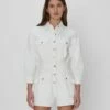 7 For All Mankind Surplus Romper In White 2 7 For All Mankind Surplus Romper In White -7 For All Mankind Sales 7U861795 WHT 01