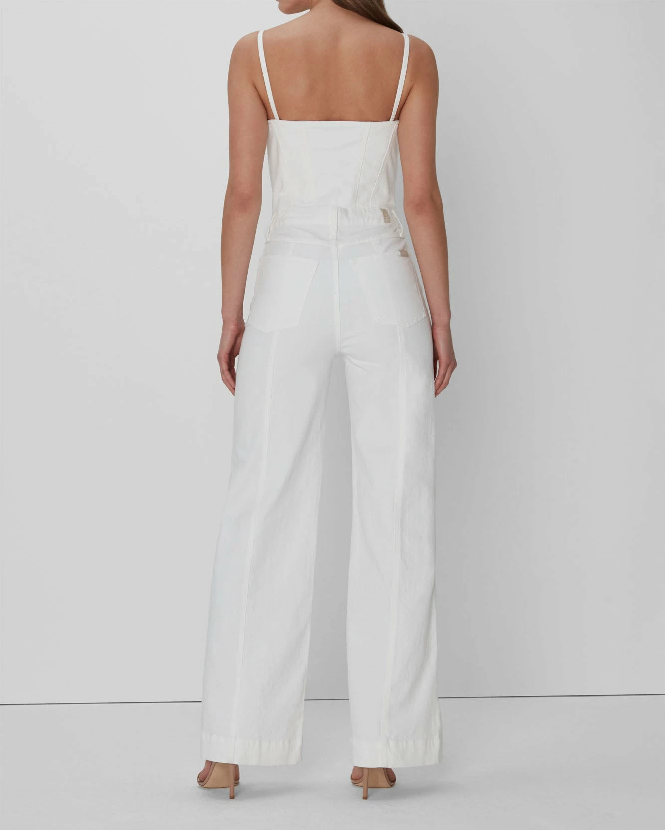 7 For All Mankind Bustier Jumpsuit In White 5 7 For All Mankind Bustier Jumpsuit In White - Image 3