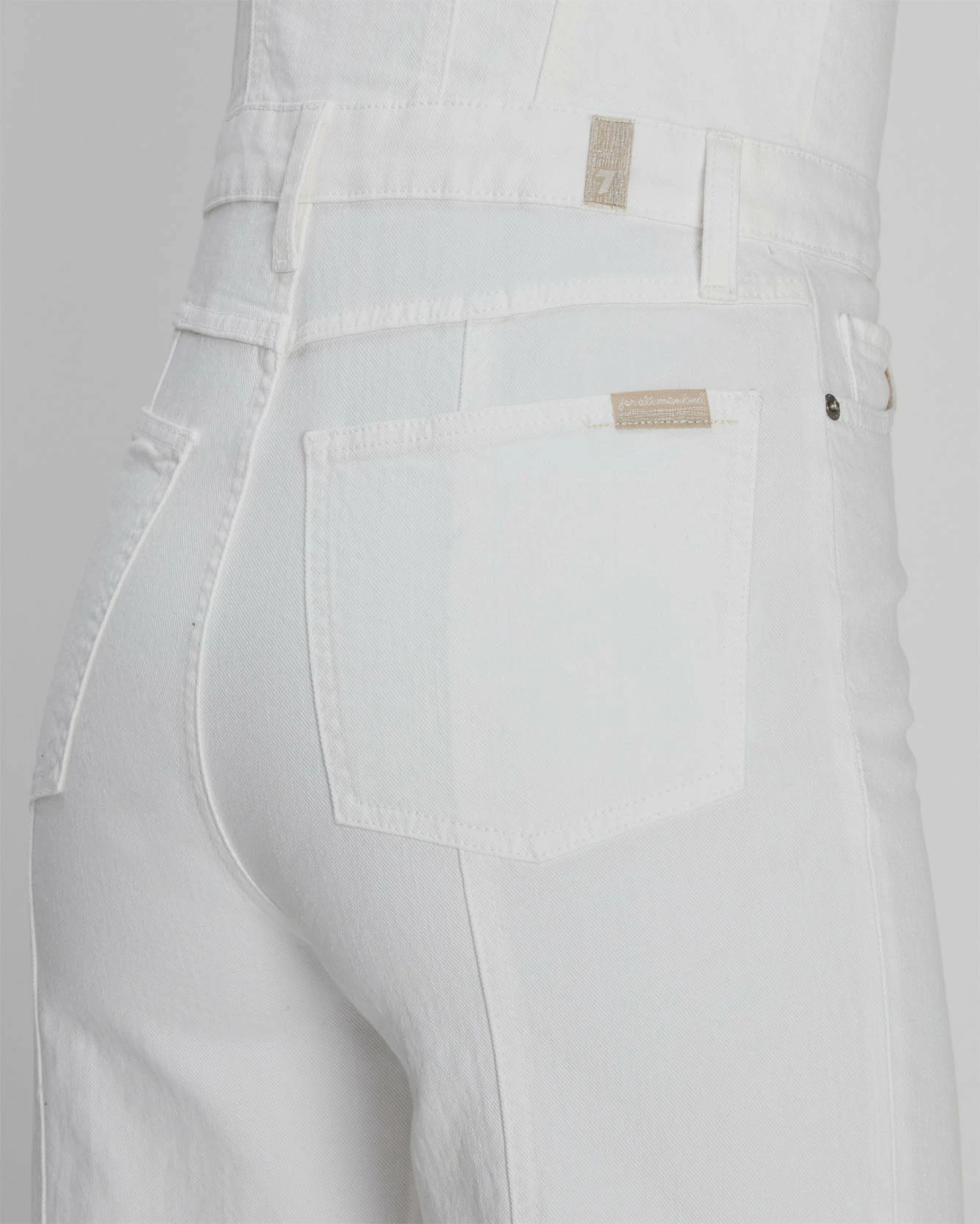 7 For All Mankind Bustier Jumpsuit In White 6 7 For All Mankind Bustier Jumpsuit In White - Image 4