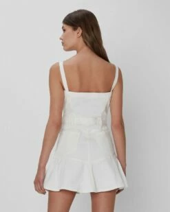7 For All Mankind Surplus Flounce Dress In White 9 7 For All Mankind Surplus Flounce Dress In White -7 For All Mankind Sales 7U865595 WHT 03
