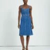 7 For All Mankind Beauty Denim Bustier Dress In Diana -7 For All Mankind Sales 7U880478 DID 1