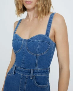 7 For All Mankind Beauty Denim Mega Flare Jumpsuit In Diana -7 For All Mankind Sales 7U887478 DID 3