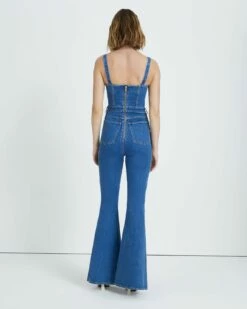 7 For All Mankind Beauty Denim Mega Flare Jumpsuit In Diana -7 For All Mankind Sales 7U887478 DID 4