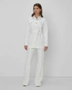 7 For All Mankind Leisure Jacket In White -7 For All Mankind Sales 7U928595 WHT 03