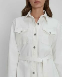 7 For All Mankind Leisure Jacket In White -7 For All Mankind Sales 7U928595 WHT 05