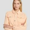 7 For All Mankind Cropped Trucker Jacket In Prairie Sunset -7 For All Mankind Sales 7U939295 PS3 0167 D1