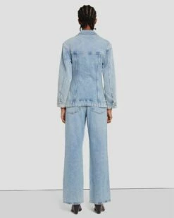 7 For All Mankind MANKIND Tailored Trucker Jacket In Ode To 11 7 For All Mankind MANKIND Tailored Trucker Jacket In Ode To -7 For All Mankind Sales 7U945C10 OD2 4