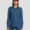 7 For All Mankind Western Denim Shirt In Dolly 1 7 For All Mankind Western Denim Shirt In Dolly -7 For All Mankind Sales 7U948C21 DOY 1