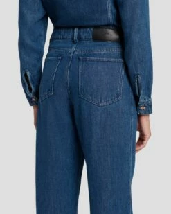7 For All Mankind Western Denim Jumpsuit In Dolly -7 For All Mankind Sales 7U949C86 DOY 5