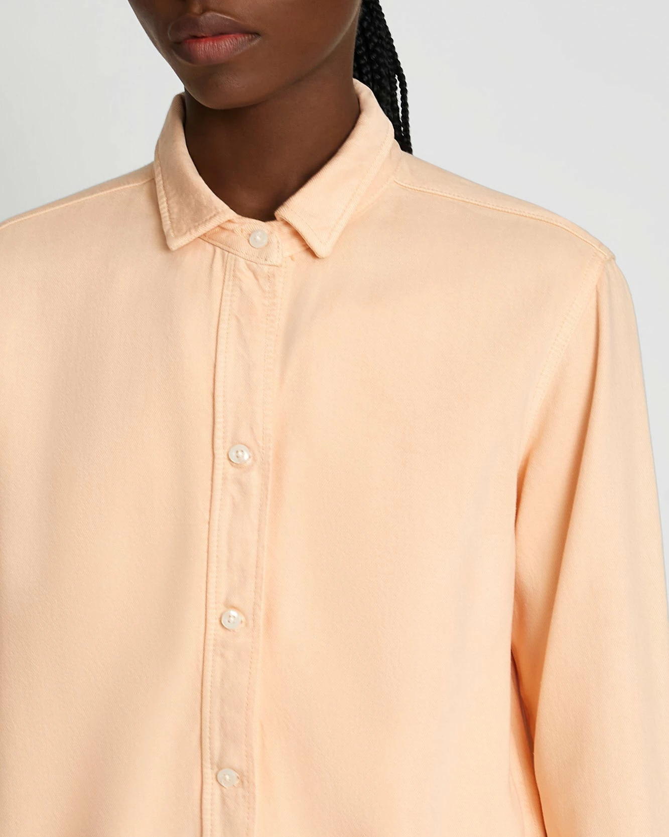 7 For All Mankind Denim Lustre Classic Button Up Shirt In Prairie Sunset 5 7 For All Mankind Denim Lustre Classic Button Up Shirt In Prairie Sunset - Image 3