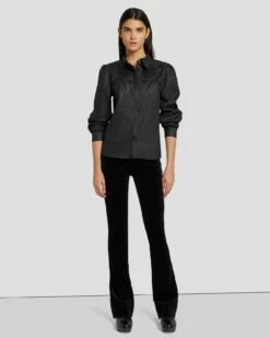 7 For All Mankind Coated Western Shirt In Rabbit Hole 10 7 For All Mankind Coated Western Shirt In Rabbit Hole -7 For All Mankind Sales 7U997C48 RBD 3