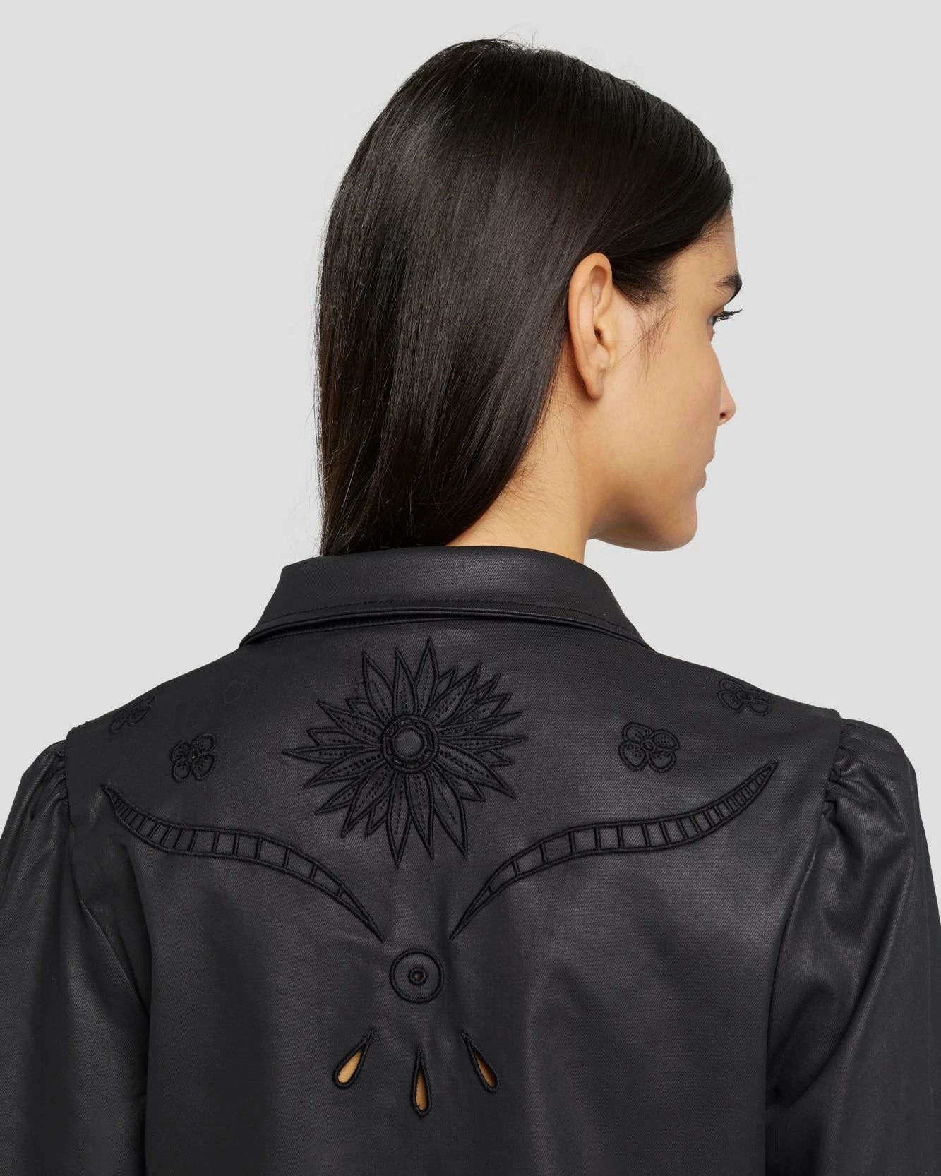 7 For All Mankind Coated Western Shirt In Rabbit Hole 7 7 For All Mankind Coated Western Shirt In Rabbit Hole - Image 5