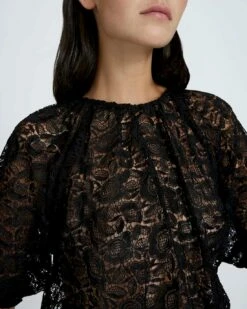 7 For All Mankind Soft Volume Lace Top In Black -7 For All Mankind Sales 7d9f9671982f838de59c05739c165507