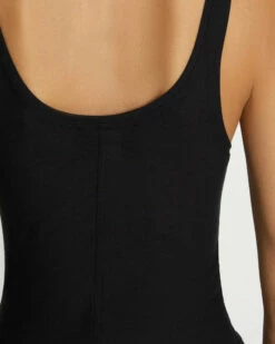 7 For All Mankind Basic Scoop Tank In Jet Set -7 For All Mankind Sales 7n308c43 jet 3 edit