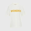7 For All Mankind Wonder Graphic Tee In White -7 For All Mankind Sales 7n560e36 wht 1
