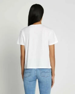 7 For All Mankind Scoop Neck Tee In White -7 For All Mankind Sales 7n990353 wht 4 edit 1 1