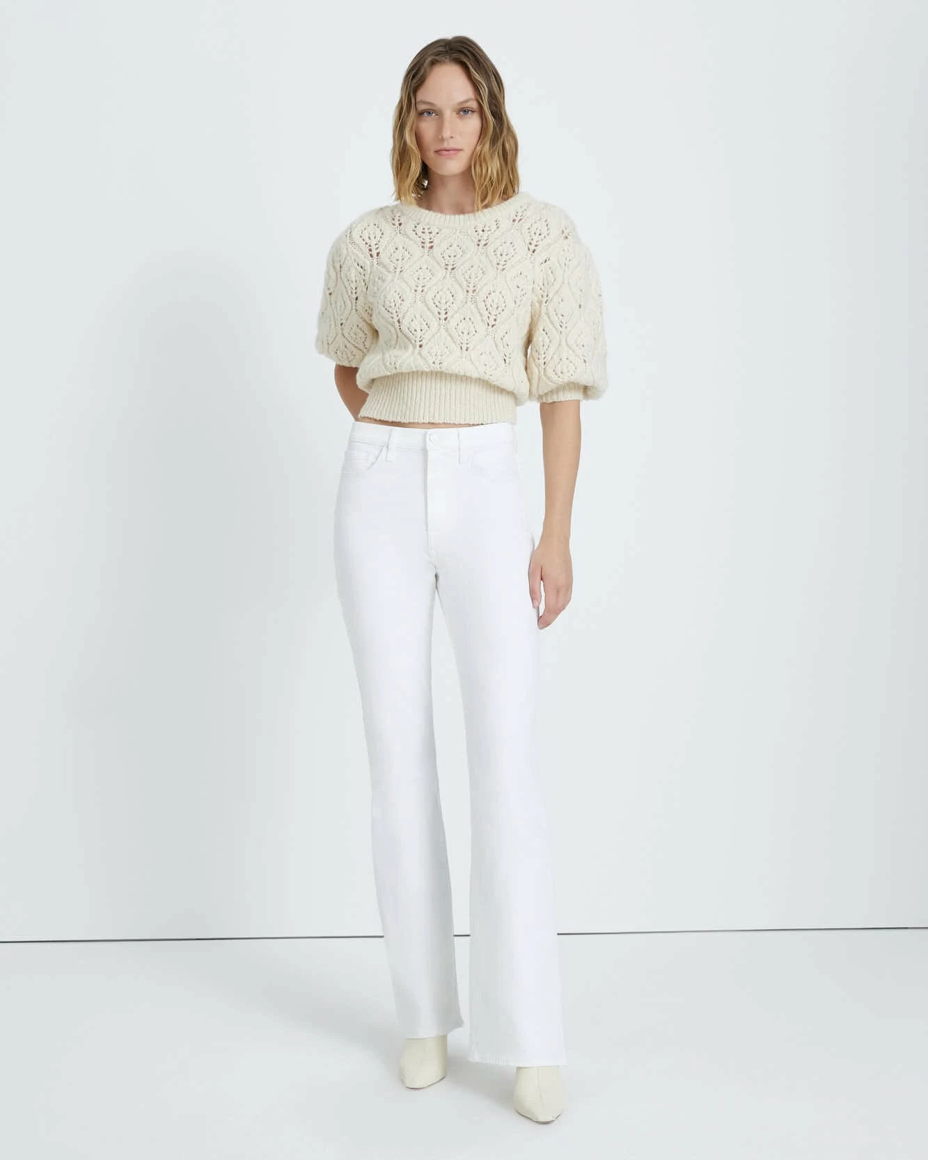 7 For All Mankind Easy Boot In Clean White 3 7 For All Mankind Easy Boot In Clean White